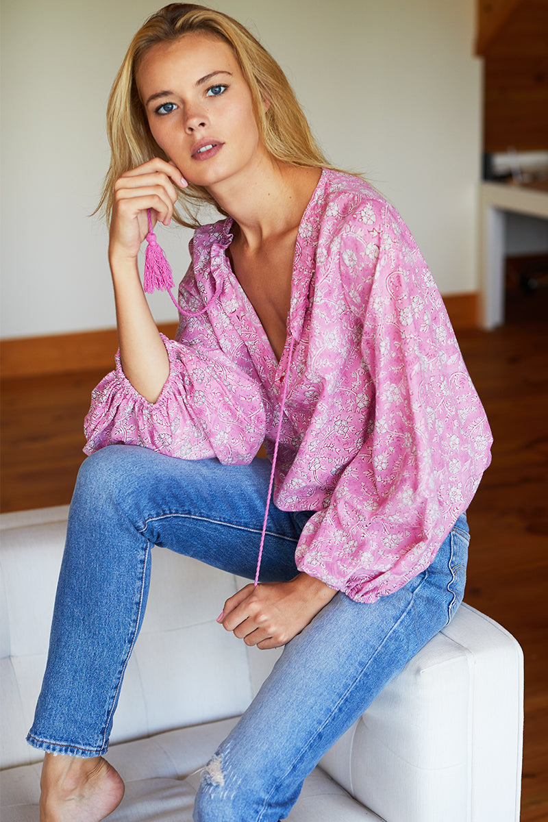 Bardot Top - Crocus Organic
