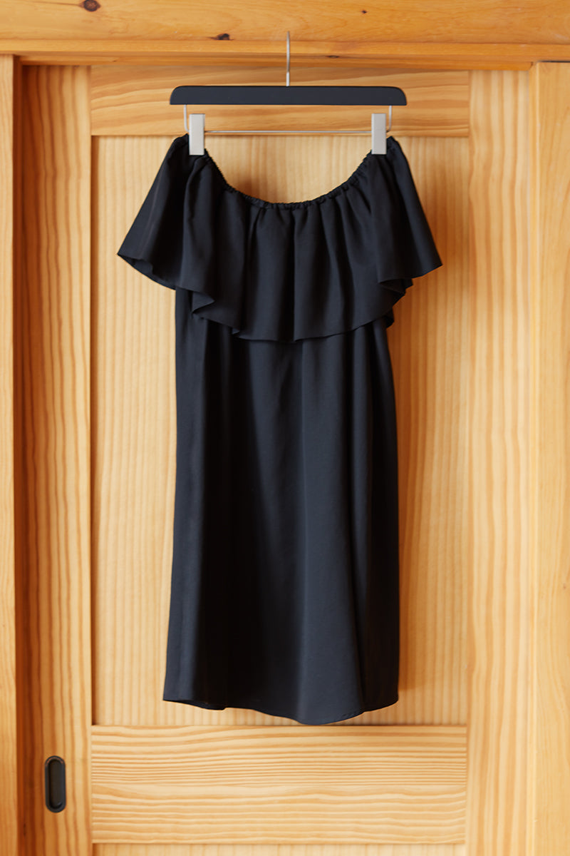 Big Ruffle Dress - Black