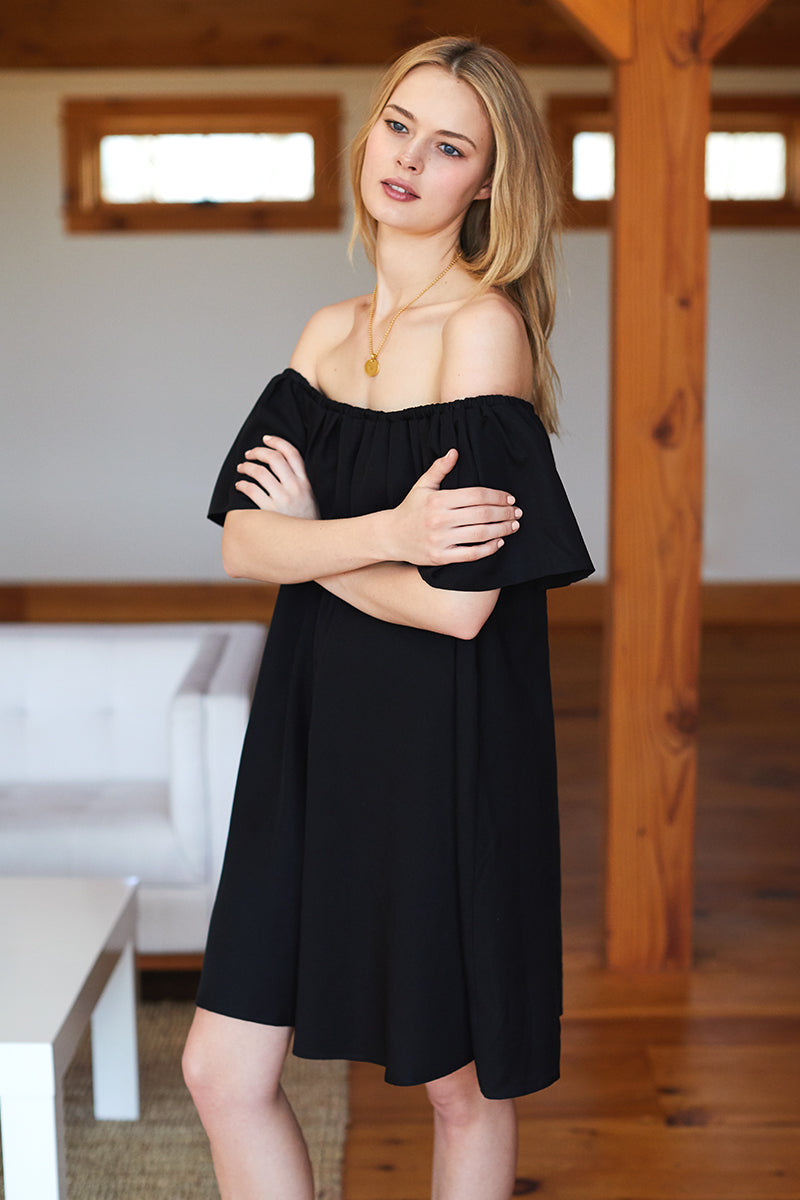 Big Ruffle Dress - Black