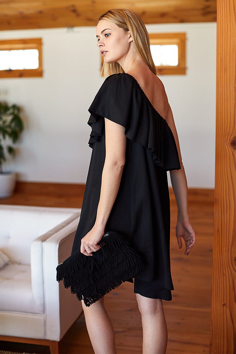 Big Ruffle Dress - Black