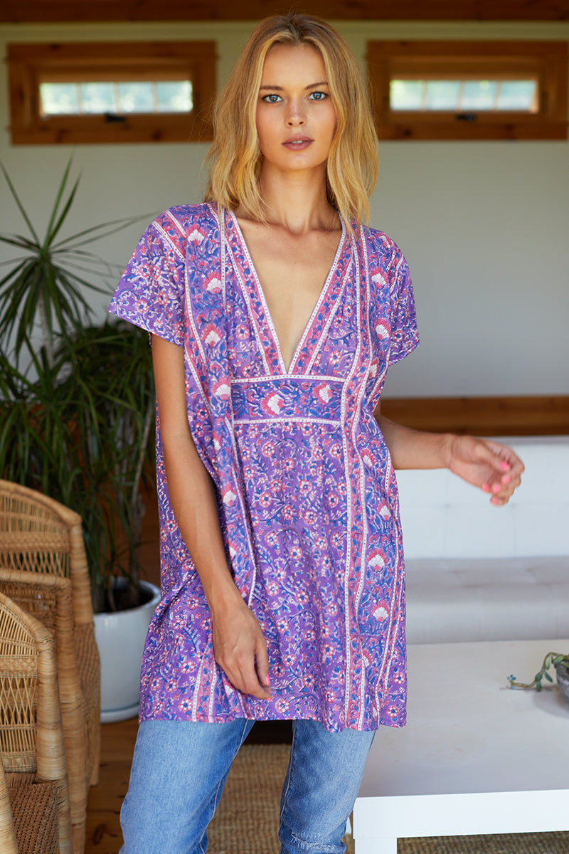 Francina Tunic - Violet Wildflower