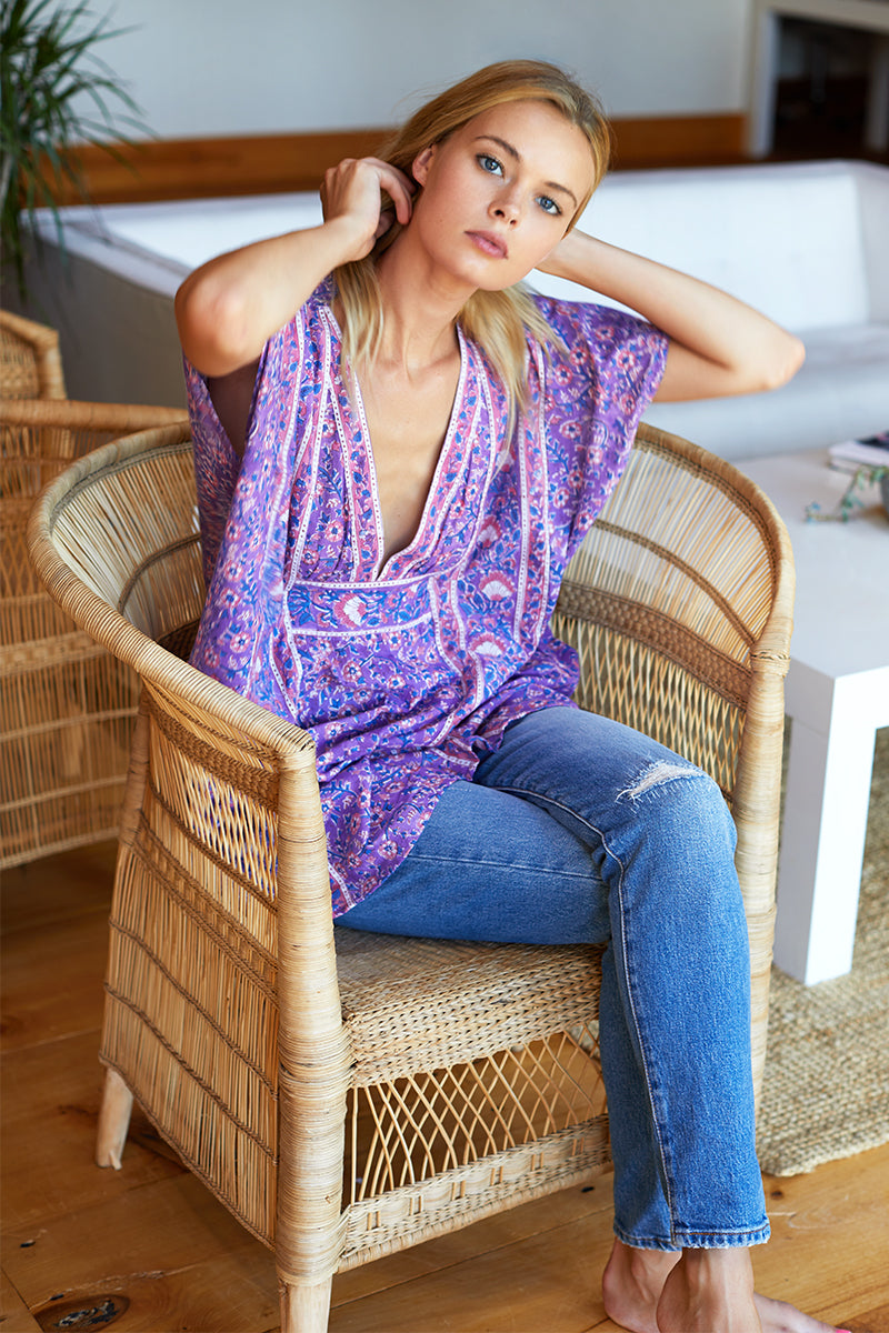 Francina Tunic - Violet Wildflower