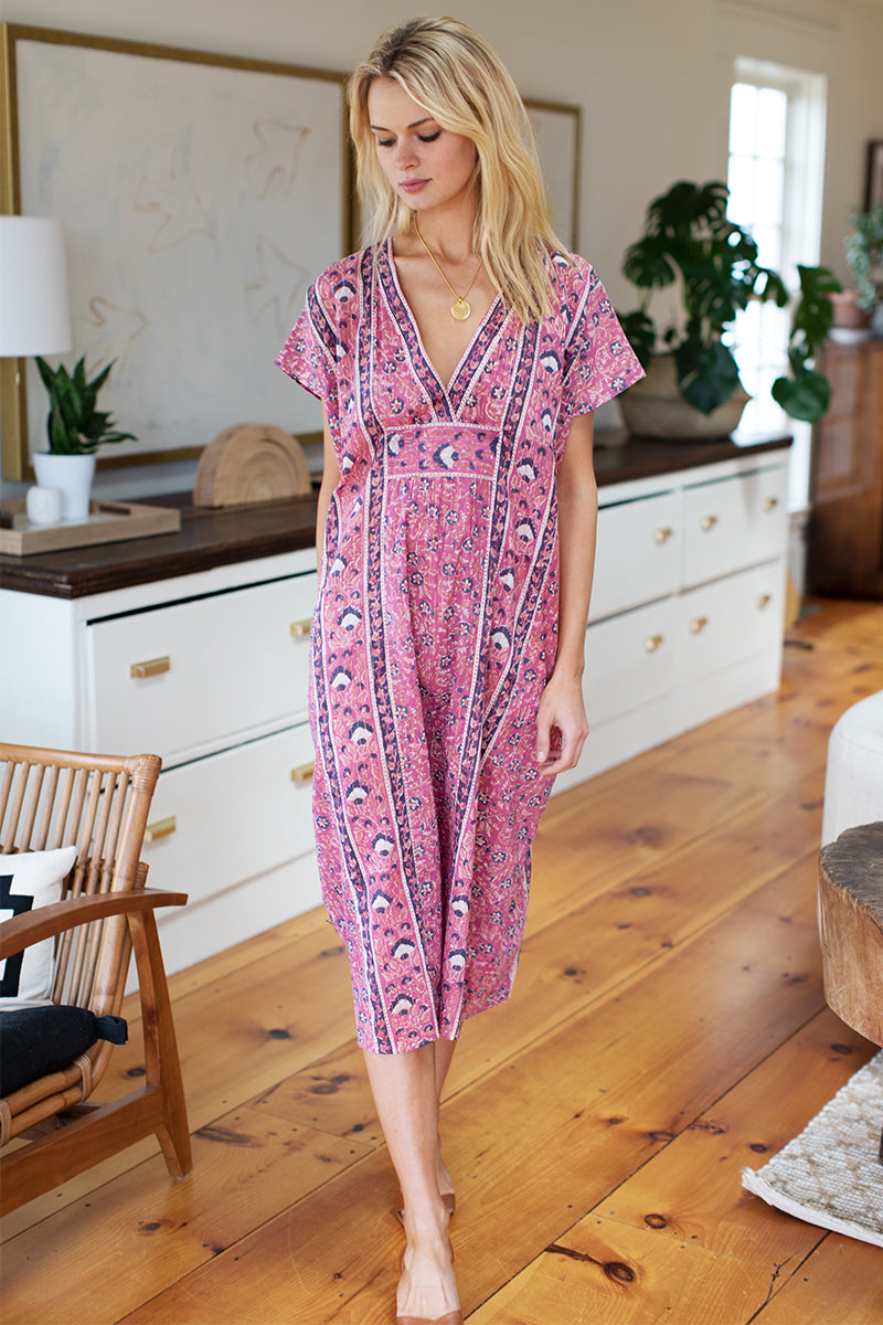 Francina Caftan - Rose Lurex