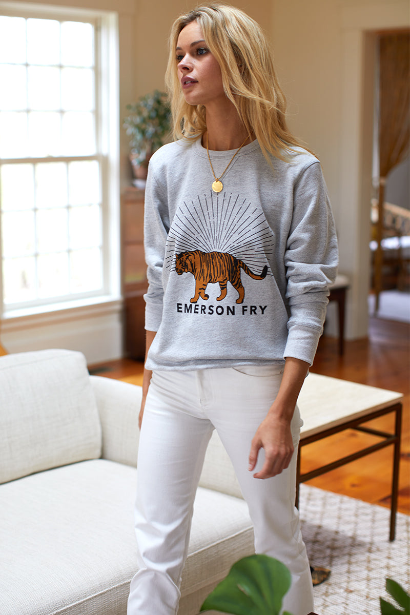 Tiger Sweatshirt - Grey