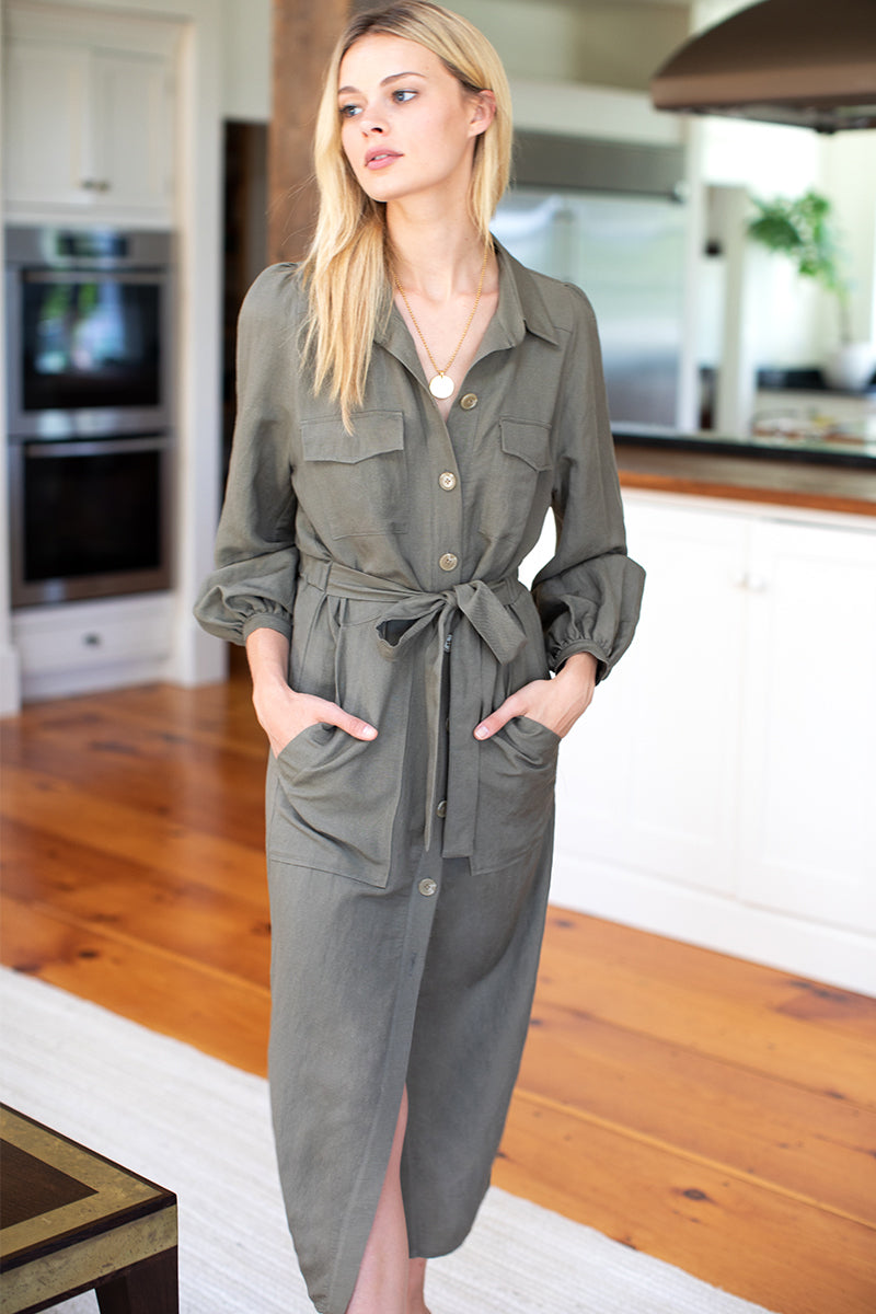 Utility Dress - Olive