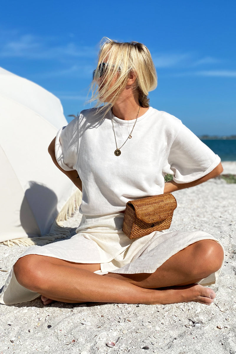 Shorty Sweatshirt - Salt Organic