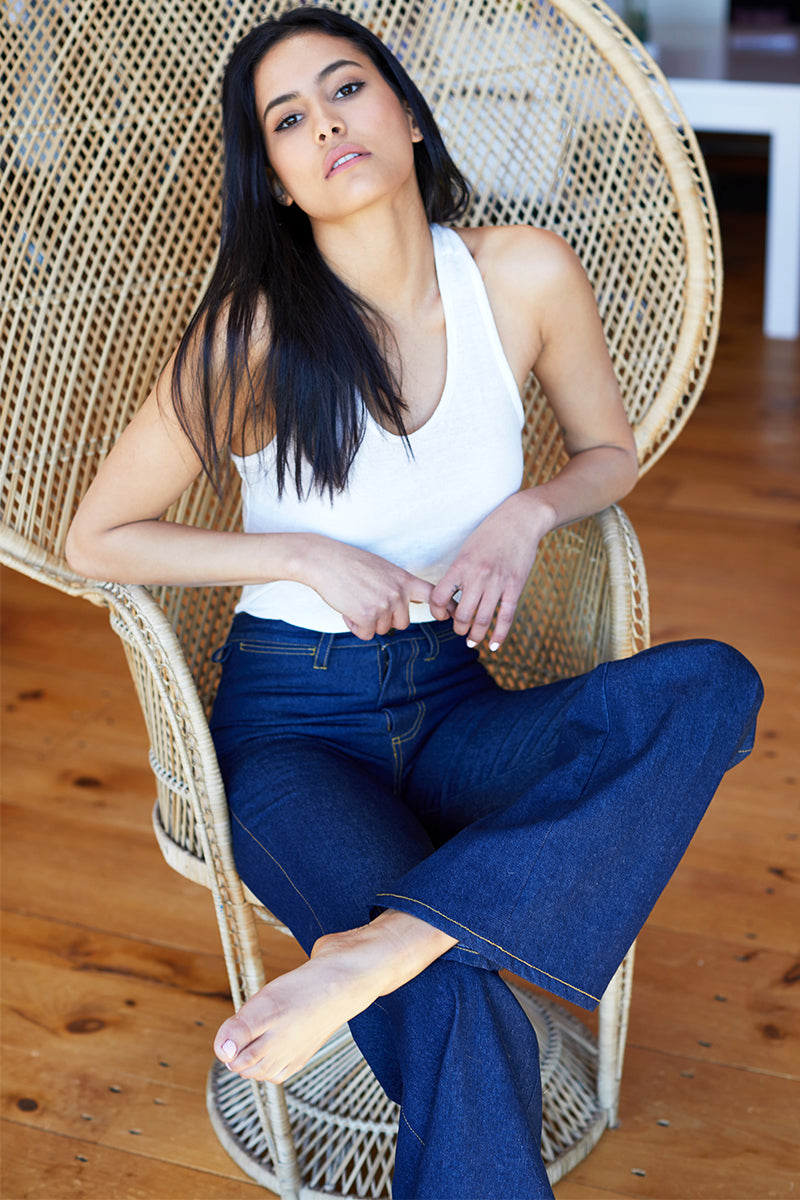 Racerback Tank - Ivory Linen