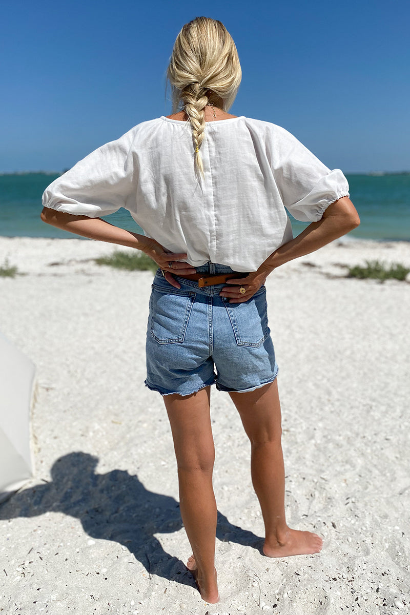 Rosemary Top - White Organic