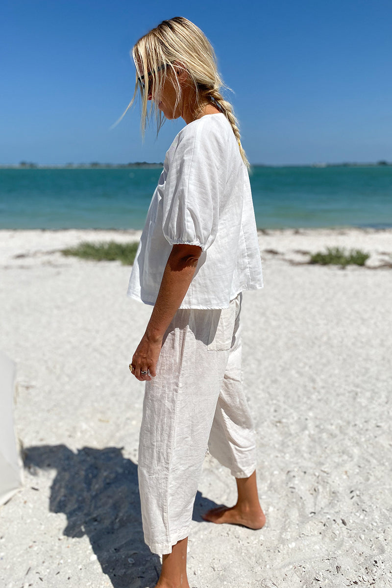 Rosemary Top - White Organic
