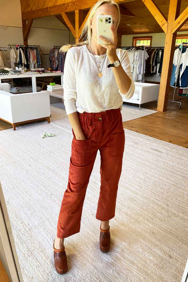 Orchard Pant 2 - Cinnamon Corduroy Organic