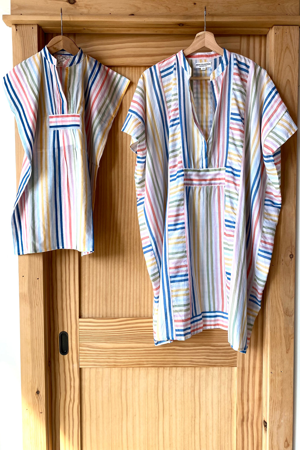 Little Fry Caftan - Rainbow Stripe Organic