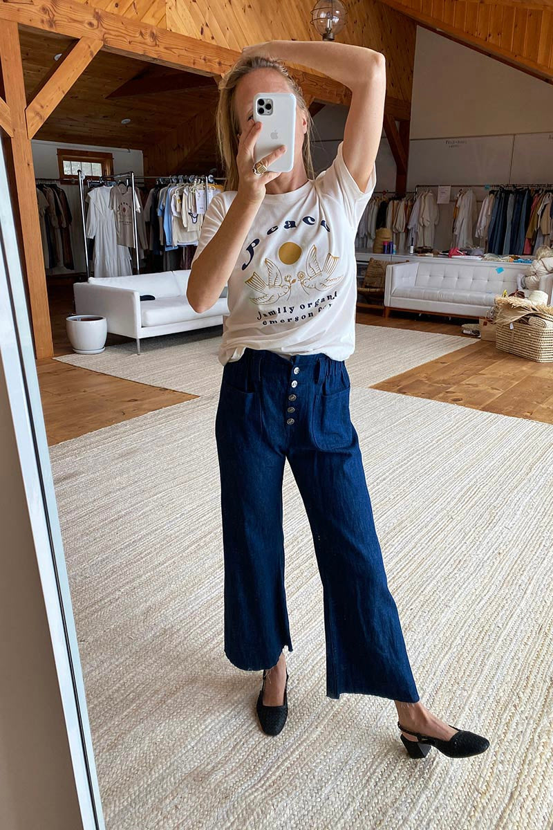 Peace T-Shirt - Ivory Organic