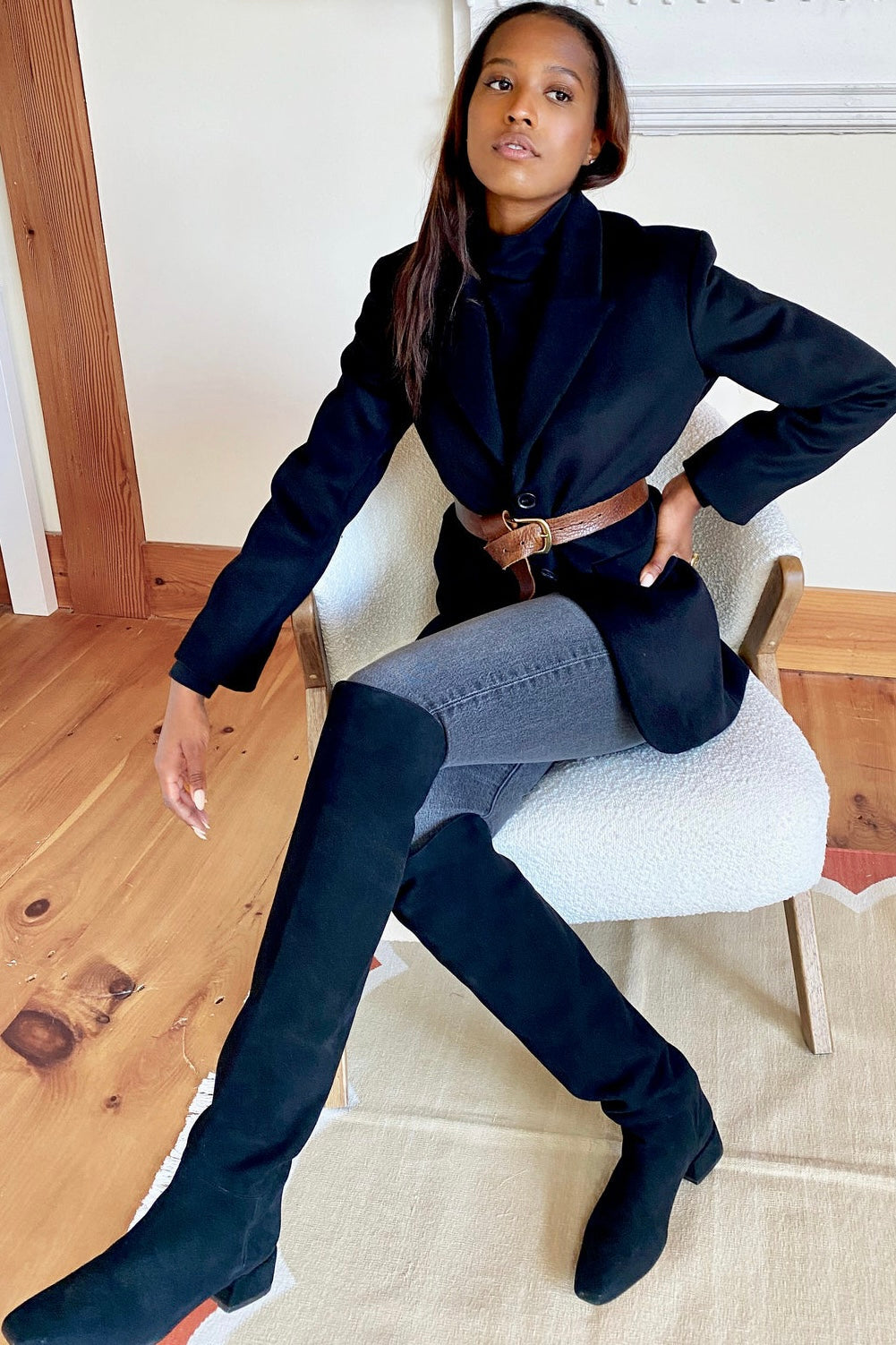 Jude Jacket - Black Wool Cashmere