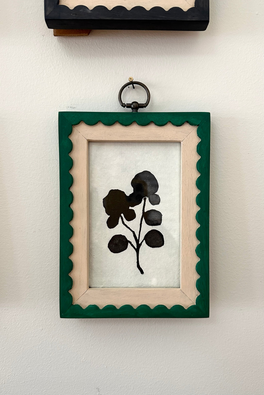 Hand Carved Frame - Emerald